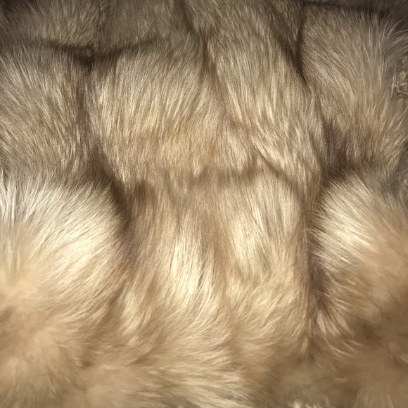 David green cinnamon fox fur coat - Picture 8 of 8